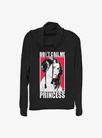 Star Wars Don't Call Me Princess Cowlneck Long-Sleeve Girls Top