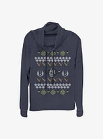 Star Wars Jedi Holiday Cowlneck Long-Sleeve Girls Top