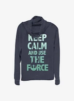 Star Wars Keep Calm Cowlneck Long-Sleeve Girls Top