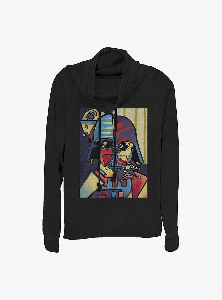 Star Wars Picasso Vader Cowlneck Long-Sleeve Girls Top