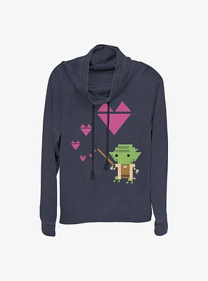 Star Wars Yoda Love Cowlneck Long-Sleeve Girls Top