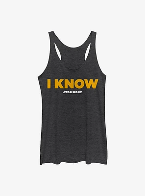 Star Wars I Know Girls Tank Top