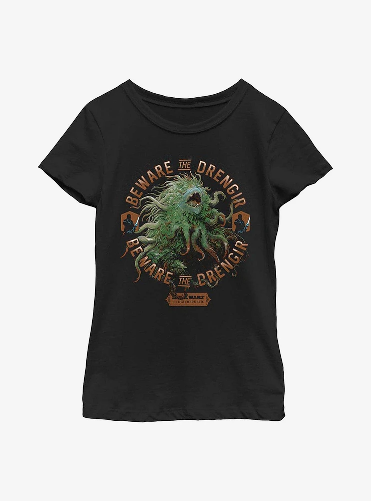 Star Wars: The High Republic Beware Drengir Youth Girls T-Shirt