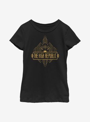 Star Wars: The High Republic Large Badge Youth Girls T-Shirt