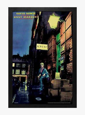 David Bowie Ziggy Stardust Framed Wood Wall Art