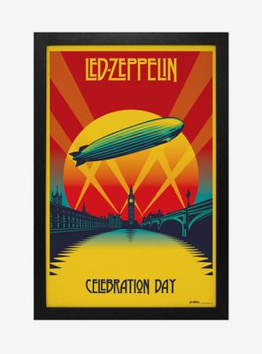 Led Zeppelin Celebration Day Framed Wood Wall Art