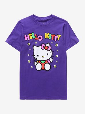 Sanrio Hello Kitty Multicolor Floral Women's T-Shirt - BoxLunch Exclusive