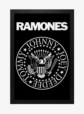 Ramones Band Seal Framed Wood Wall Art