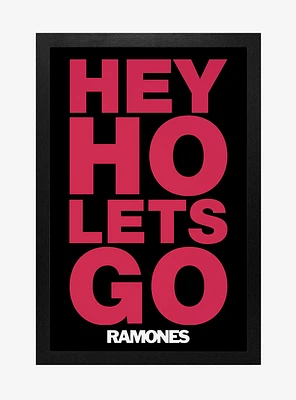 Ramones Hey Ho Let'S Go! Framed Wood Wall Art