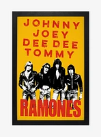 Ramones Johnny, Joey, Dee Dee, Tommy Framed Wood Wall Art