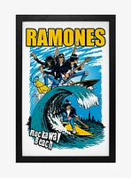 Ramones Rockaway Beach Framed Wood Wall Art
