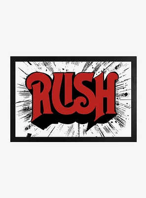 Rush Logo Framed Wood Wall Art