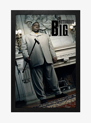 The Notorious B.I.G. Cane Framed Wood Wall Art