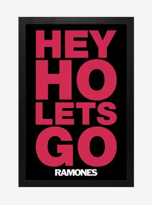 Ramones Hey Ho Let'S Go! Framed Wood Wall Art