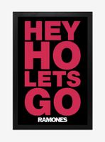 Ramones Hey Ho Let'S Go! Framed Wood Wall Art