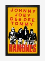 Ramones Johnny, Joey, Dee Dee, Tommy Framed Wood Wall Art