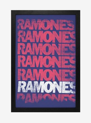 Ramones Name Framed Wood Wall Art