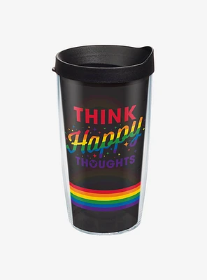Disney Think Happy Thoughts Rainbow 16oz Classic Tumbler With Lid