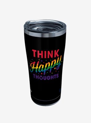 Disney Think Happy Thoughts Rainbow 20oz Stainless Steel Tumbler With Lid