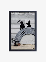 Banksy Japanese Ladies Framed Wood Wall Art