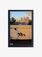 Banksy Kite Family Framed Wood Wall Art