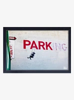 Banksy No Parking Framed Wood Wall Art