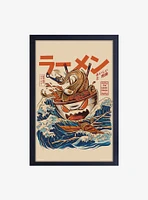 Illustrata The Great Ramen Framed Wood Wall Art