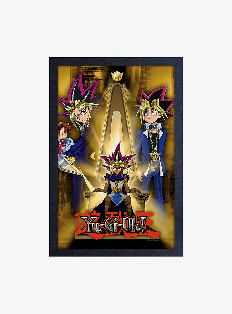 Yu-Gi-Oh Yami & Yugi Throne Framed Wood Wall Art