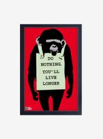 Banksy Do Nothing Framed Wood Wall Art