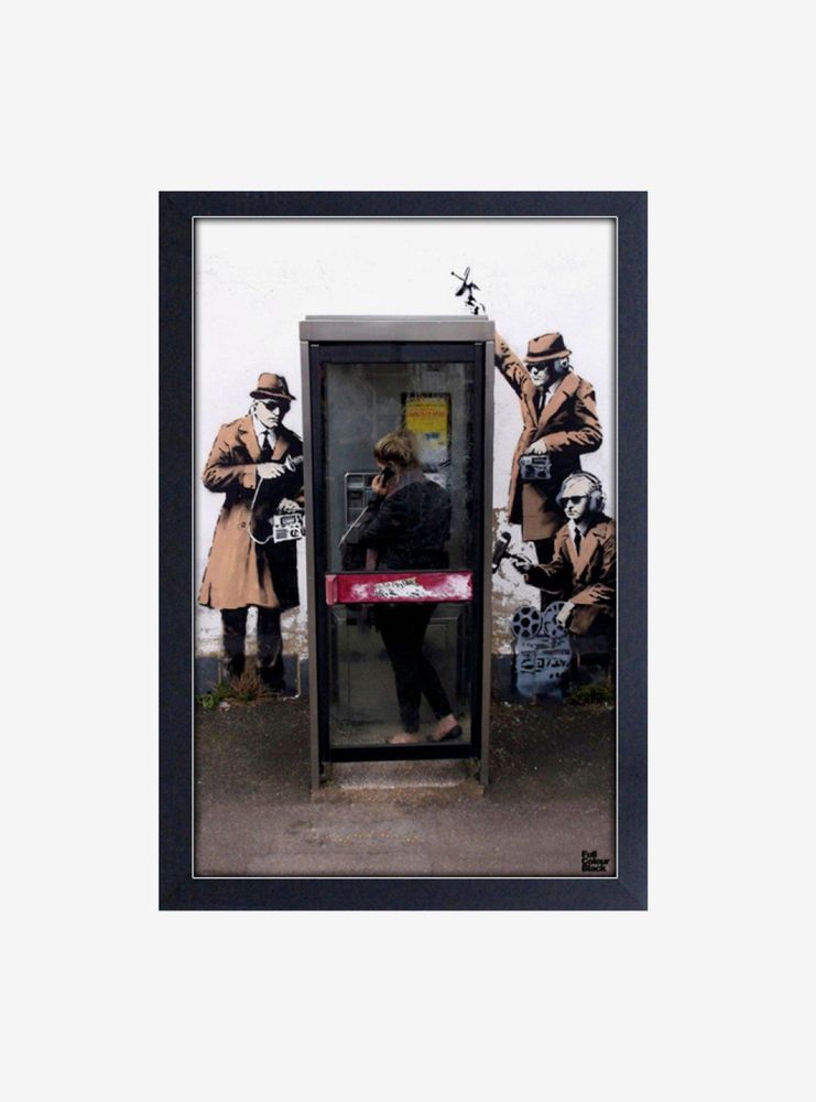 Banksy G-Men Framed Wood Wall Art