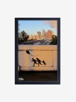 Banksy Kite Family Framed Wood Wall Art