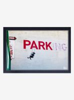 Banksy No Parking Framed Wood Wall Art