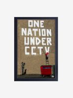 Banksy One Nation Framed Wood Wall Art