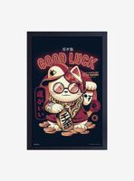 Illustrata Lucky Cat Framed Wood Wall Art