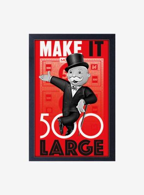 Monopoly 500 Large Framed Wood Wall Art