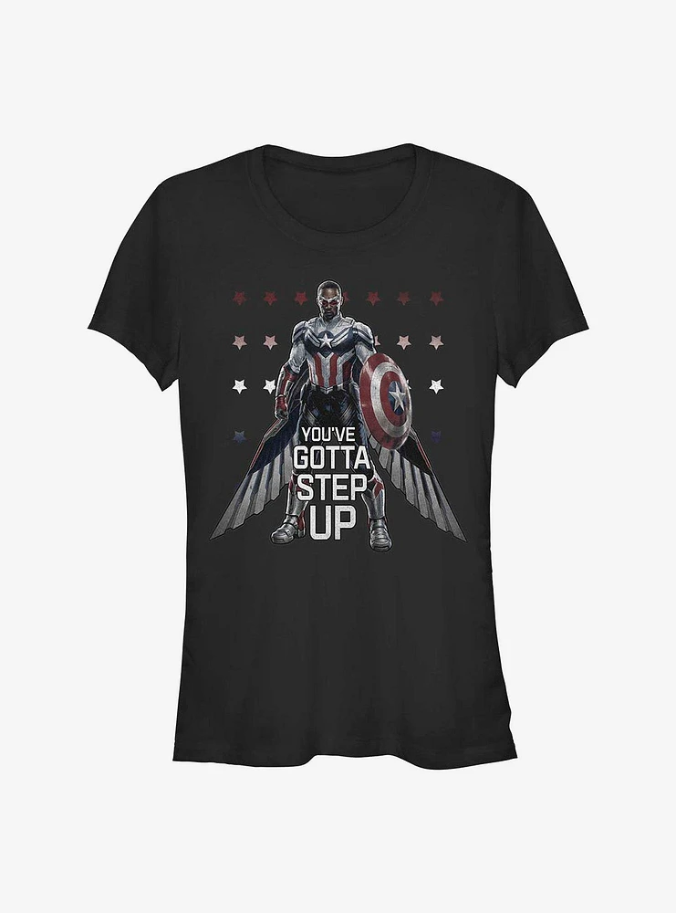Marvel The Falcon And Winter Soldier Step Up Girls T-Shirt