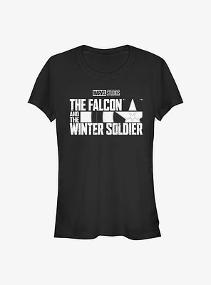 Marvel The Falcon And Winter Soldier Logo Girls T-Shirt