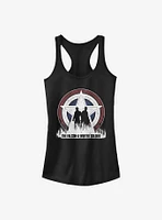 Marvel The Falcon And Winter Soldier Silhouette Shield Girls Tank