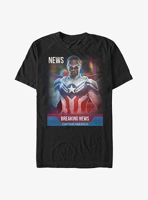 Marvel The Falcon And Winter Soldier Breaking News T-Shirt