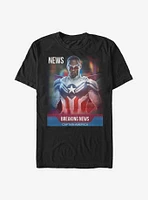 Marvel The Falcon And Winter Soldier Breaking News T-Shirt