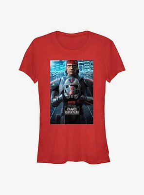 Star Wars: The Bad Batch Hunter Poster Girls T-Shirt