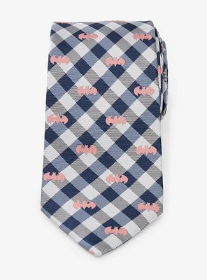 DC Comics Batman Plaid Navy Tie