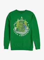 Disney The Muppets Green Christmas Crew Sweatshirt