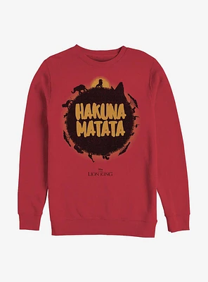 Disney The Lion King Live Action Hakuna Matata Sun Crew Sweatshirt