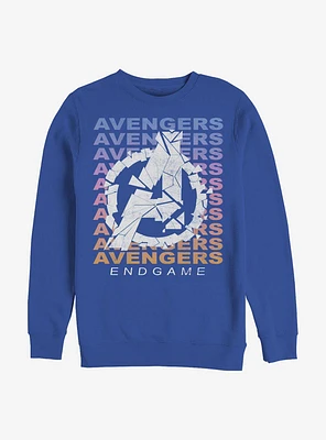 Marvel Avengers Gradient Logo Crew Sweatshirt