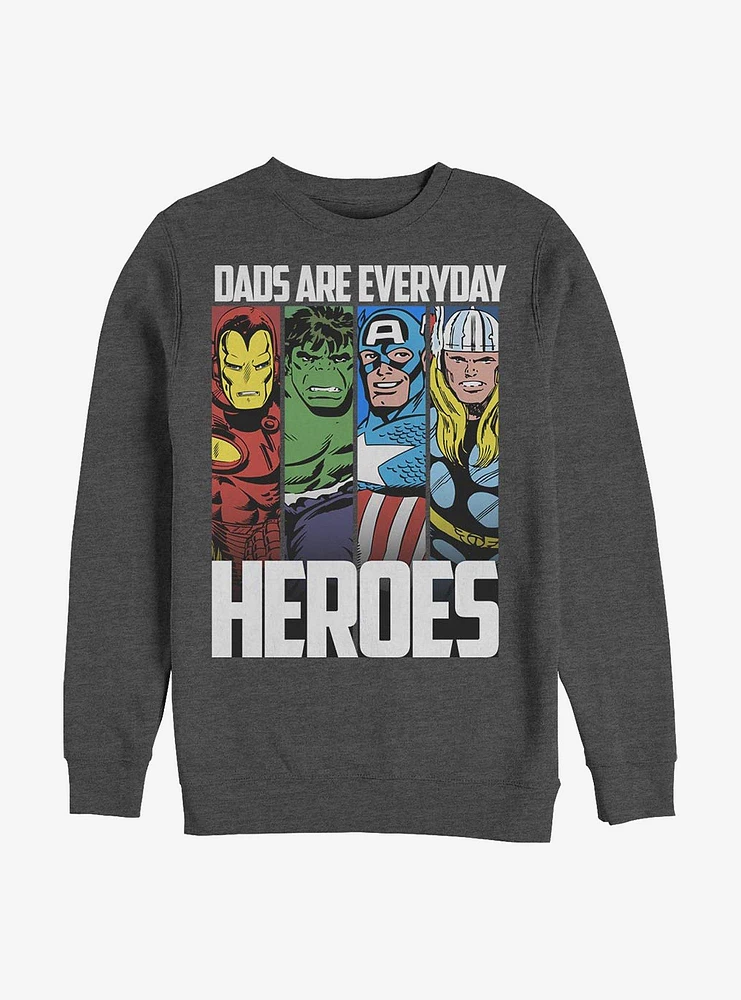 Marvel Avengers Everyday Hero Dad Crew Sweatshirt