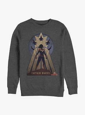 Marvel Captain Epic Stance Crew Sweatshirt