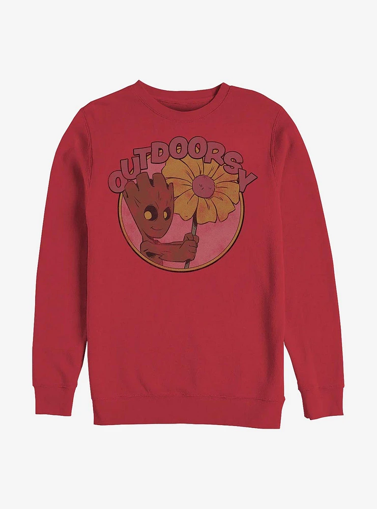 Marvel Guardians Of The Galaxy Cute Groot Crew Sweatshirt