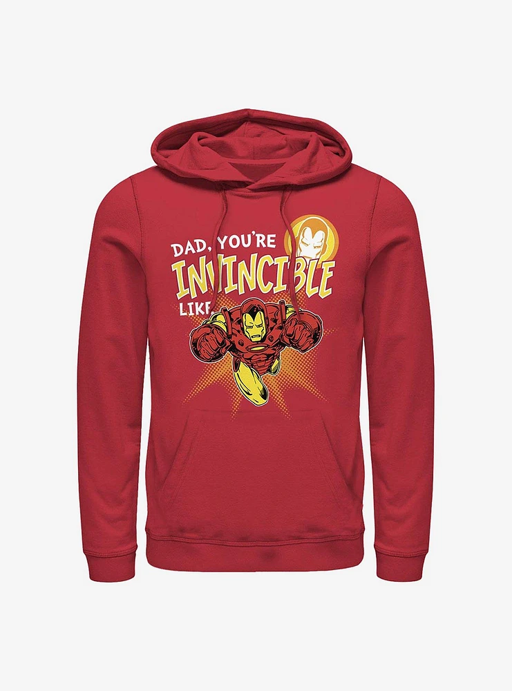 Marvel Iron Man Dad Invincible Like Hoodie