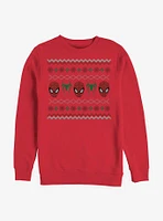 Marvel Spider-Man Ugly Holiday Crew Sweatshirt